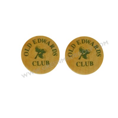 2018 Golf ball markers wood and plastic cheap golf ball marker, golf pocket wood marker