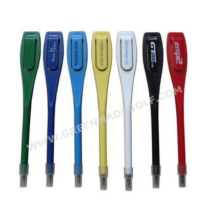 Colored Plastic Golf Pen Pencil Clip Score Card Lead Scoring Golfer