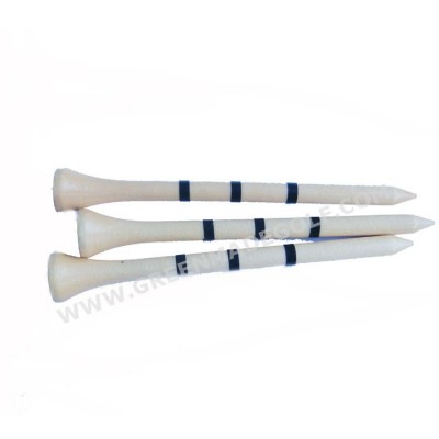 2-3/4" special golf tees 3 circle stripe golf wooden tees