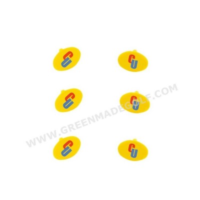 Custom logo printed plastic golf ball markers bulk